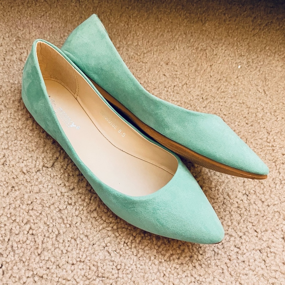 Pinky Suede Ballet Flats
